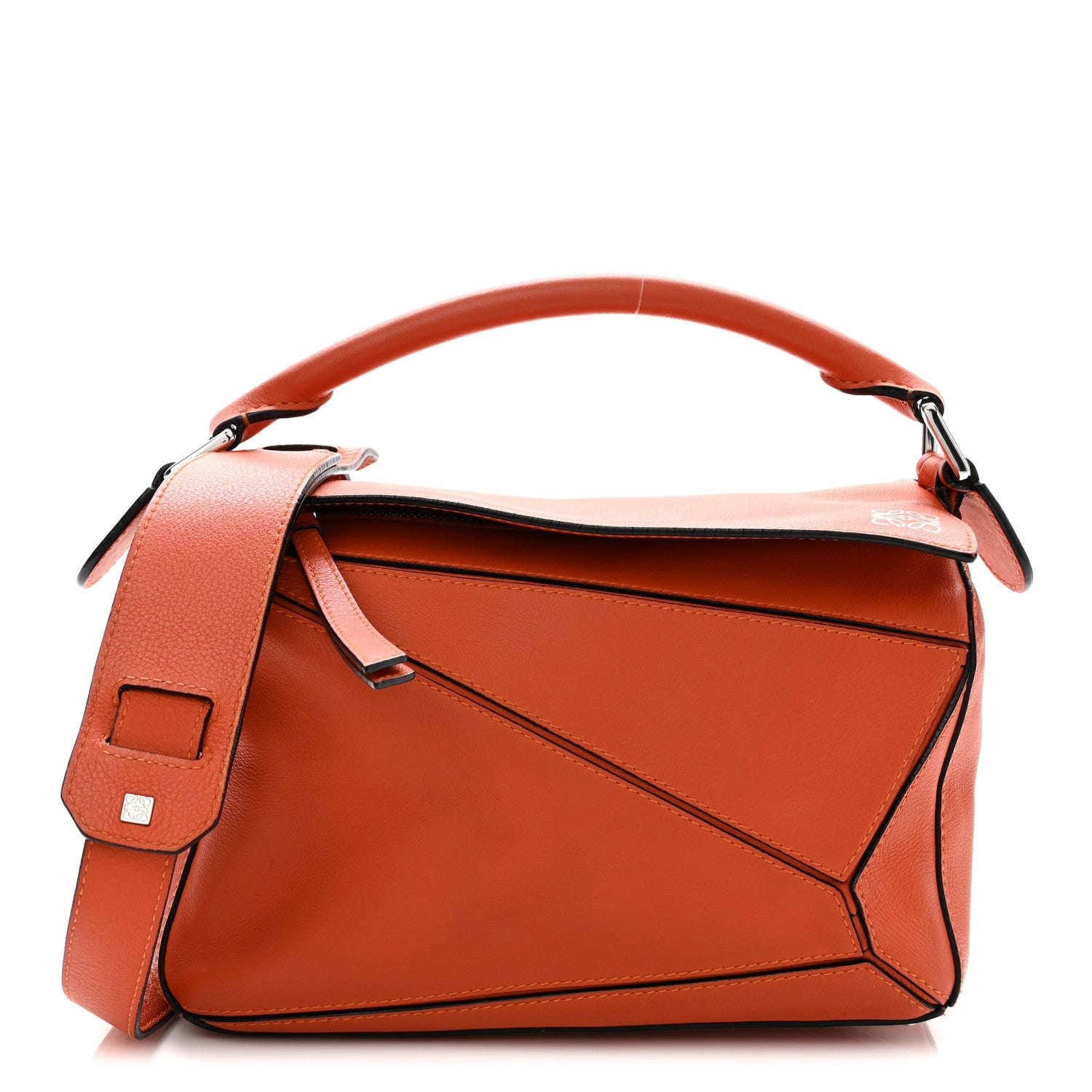 Calfskin Small Puzzle Bag Orange