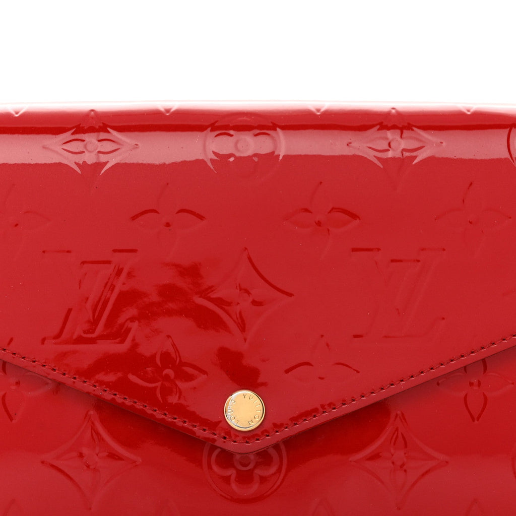 Vernis Felicie Pochette Chain Wallet Cherry