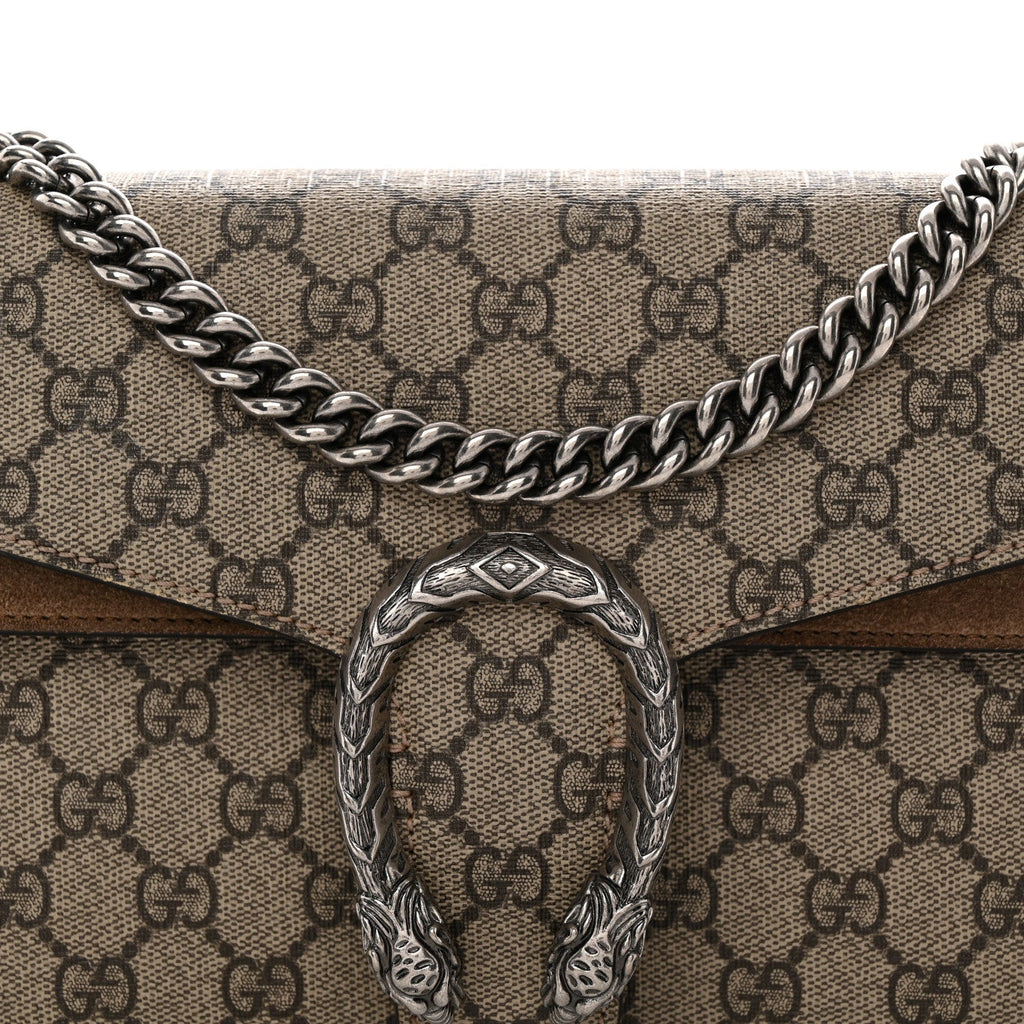 GG Supreme Monogram Small Dionysus Shoulder Bag Taupe