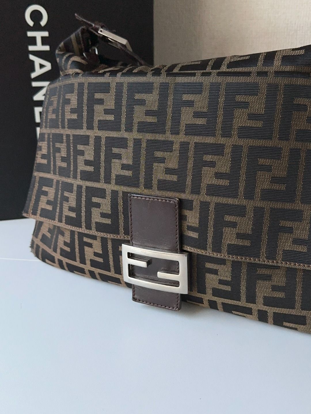 Fendi Zucca FF Baguette - Neutrals Shoulder Bags, Handbags MR14072025X578