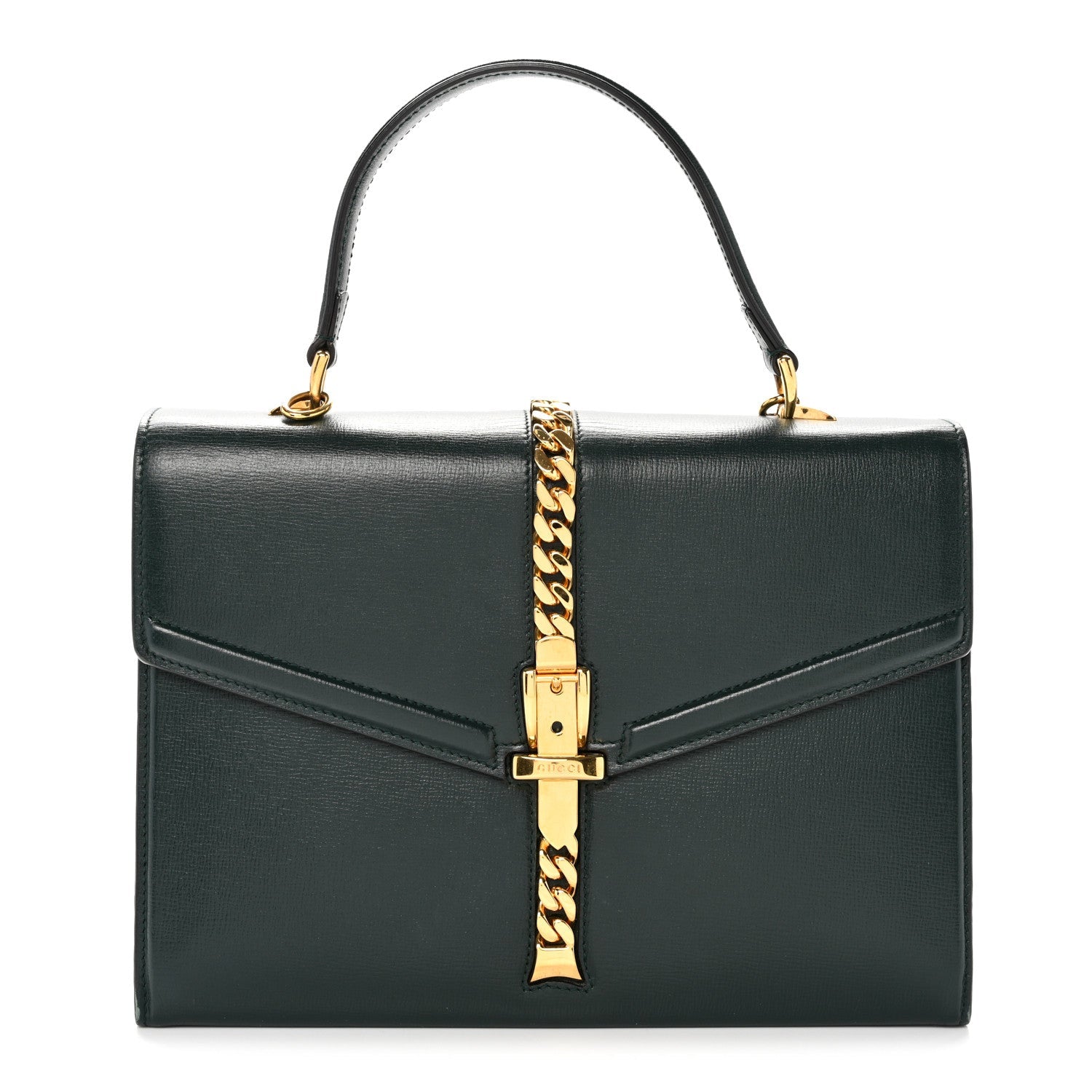 Azalea Calfskin Small Sylvie 1969 Top Handle Bag Green