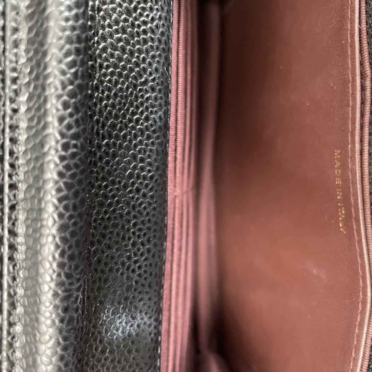Chanel Black Classic Wallet on Chain (WOC) Caviar 2018