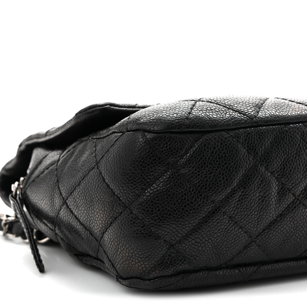 Caviar Quilted Jumbo Easy Flap Black