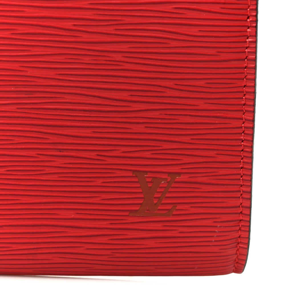 Epi Pochette Accessories 24 Castillan Red