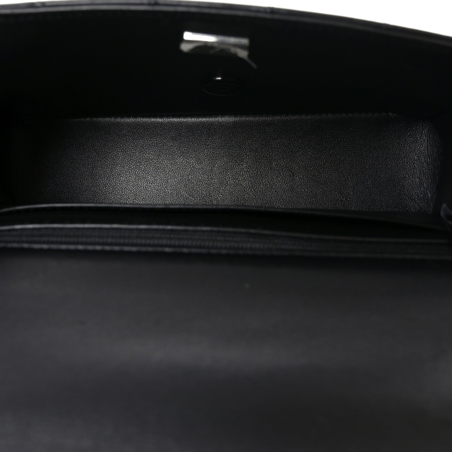 Lambskin Quilted Mini Top Handle Rectangular Flap So Black