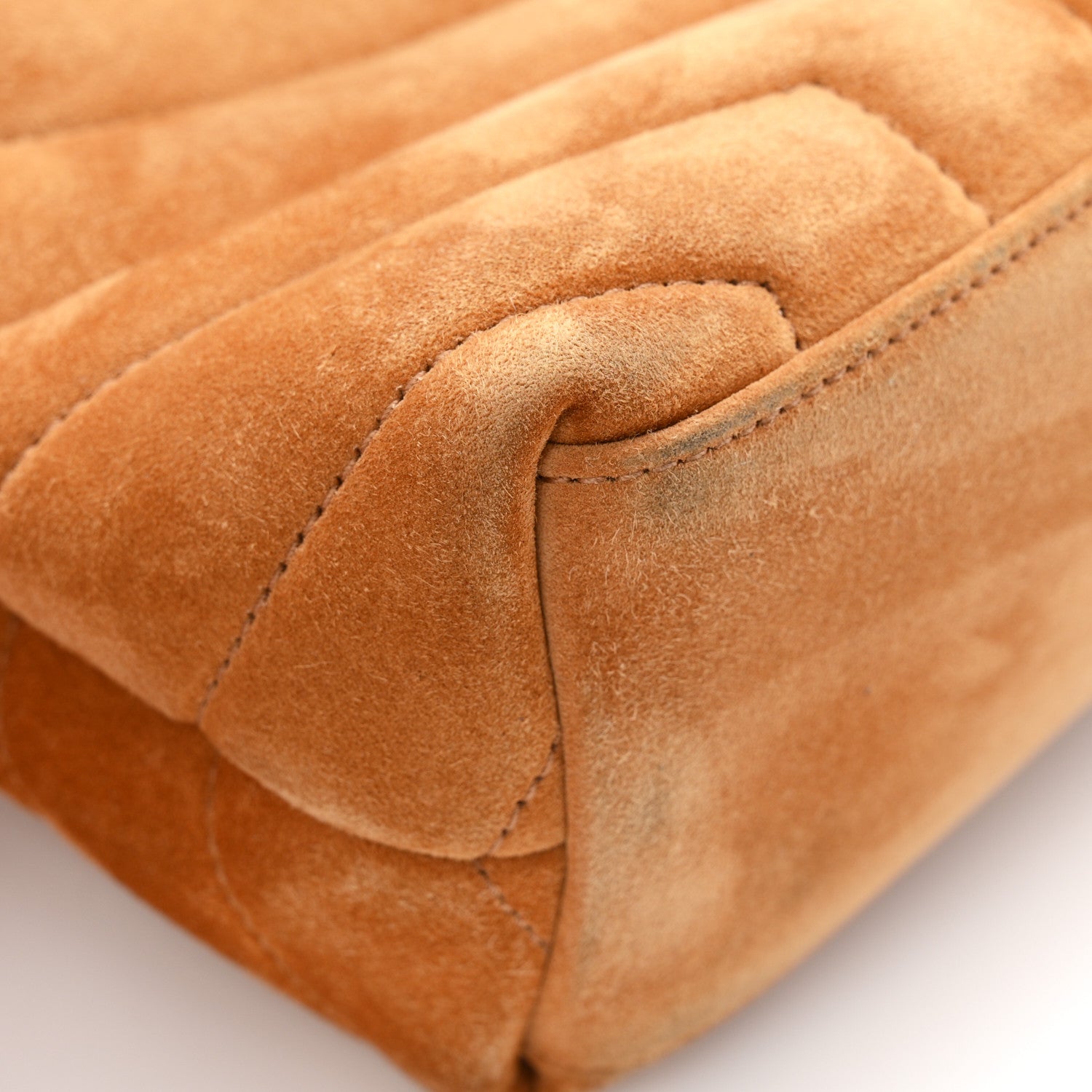 Suede Calfskin Y Quilted Monogram Small Loulou Chain Satchel Cinnamon
