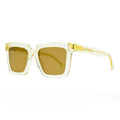 Bottega Veneta Sunglasses Square Full Rim, Transparent Frame and Brown Lens BV1005S005