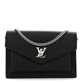 Soft Calfskin My Lockme Chain Pochette Black