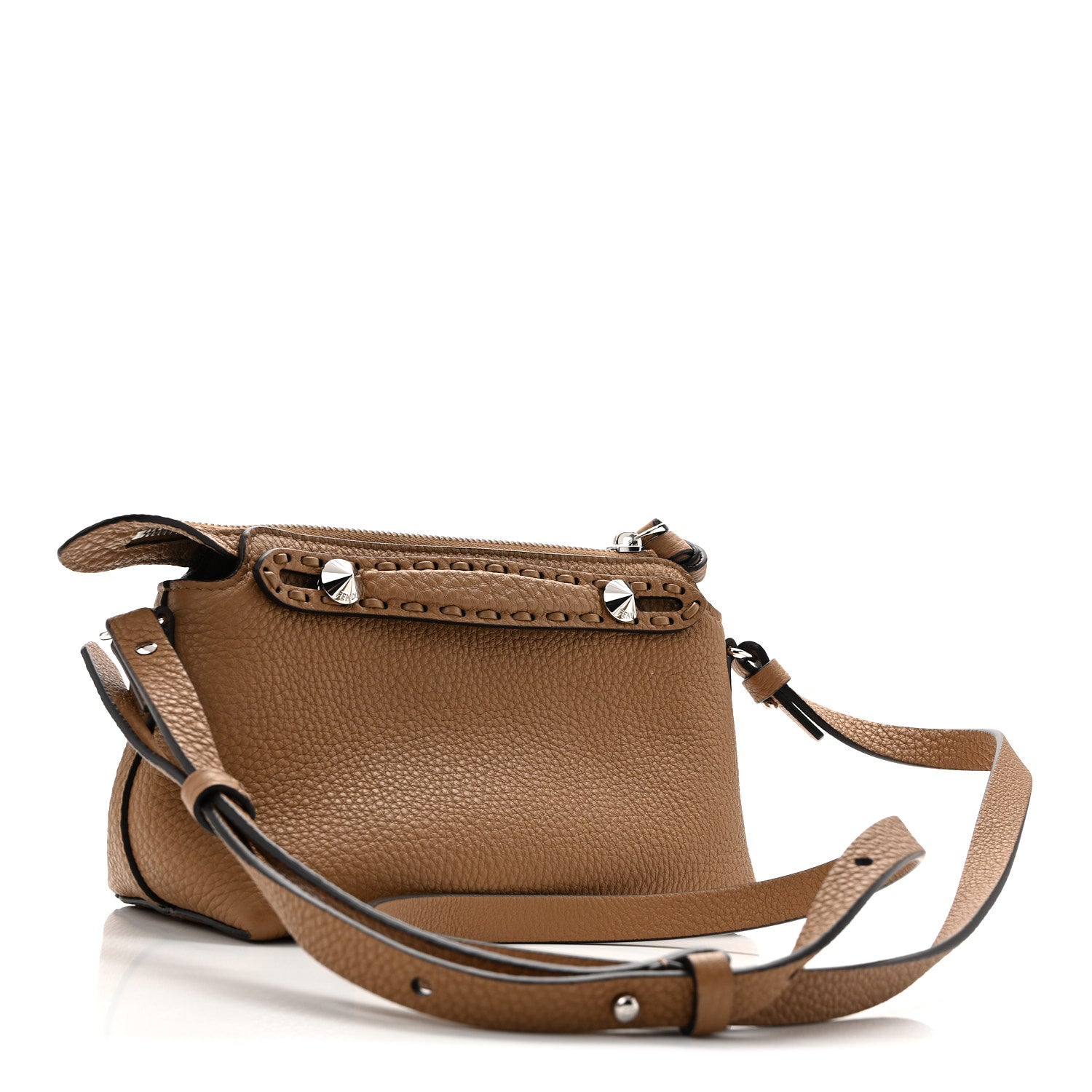 Cuoio Romano Selleria Sintetica Tape Stitch Mini By The Way Boston Bag Beige