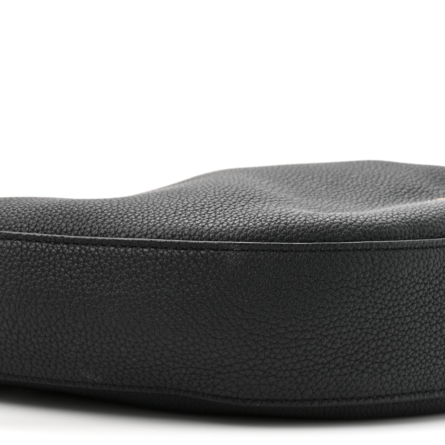 Pebbled Calfskin Augustina Hobo Black