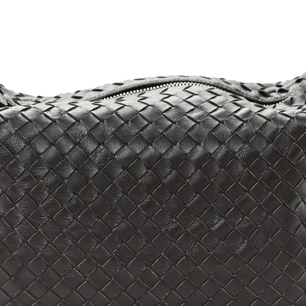 Nappa Intrecciato Small Shoulder Bag Ebano