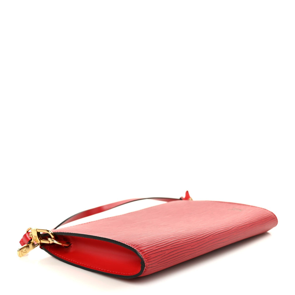Epi Pochette Accessories 24 Castillan Red