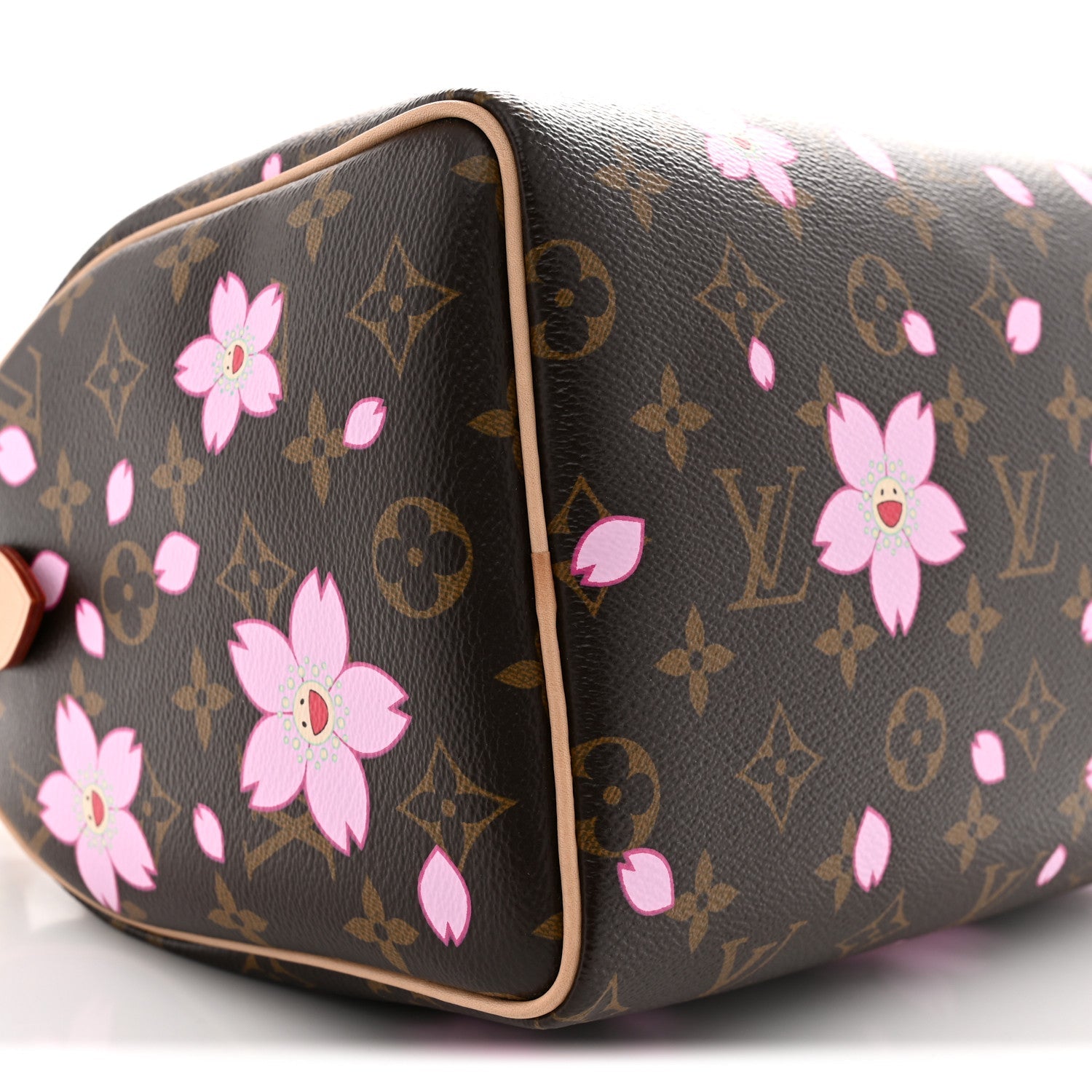 LV X TM Monogram Cherry Blossom Speedy Bandouliere 25 Sakura Brown