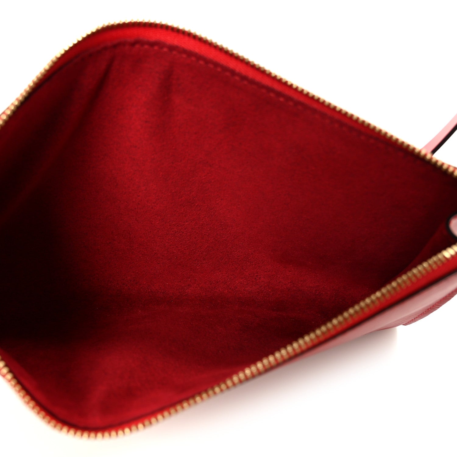 Epi Pochette Accessories 24 Castillan Red