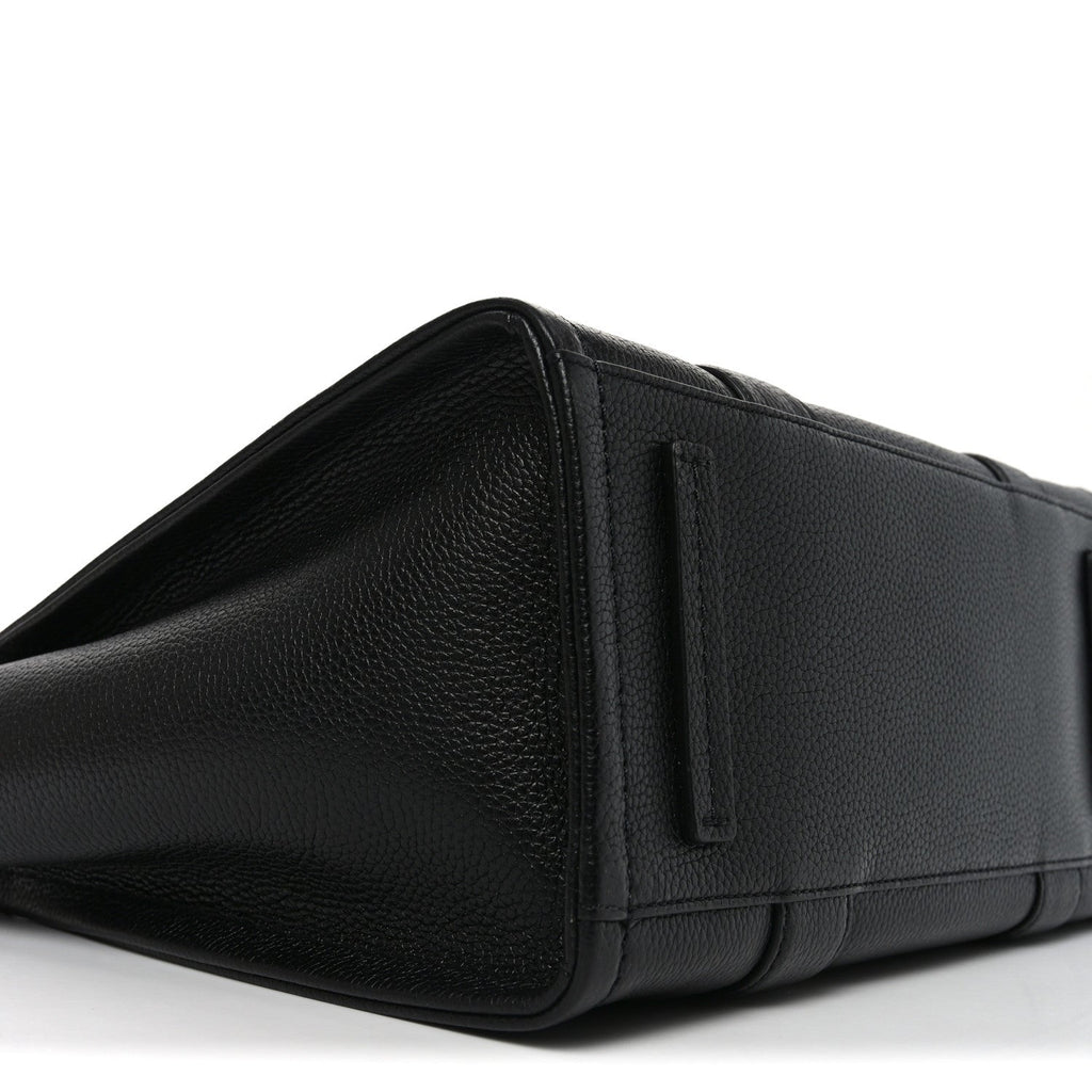 Grained Calfskin Medium The Tote Bag Black