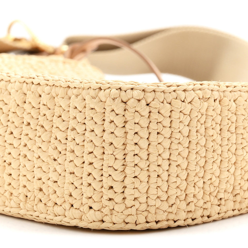 Yarn Raffia Effect Crochet Re-Edition 2005 Shoulder Bag Naturale