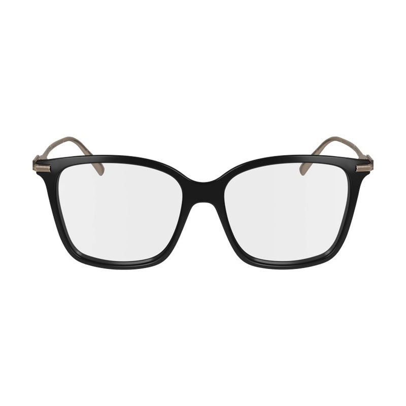 Salvatore Ferragamo Eyeglasses Square Full Rim, Black Frame and Clear Demo Lenses Lens SF2992001