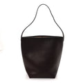 Polished Saddle Calfskin Medium N/S Park Tote Acajou