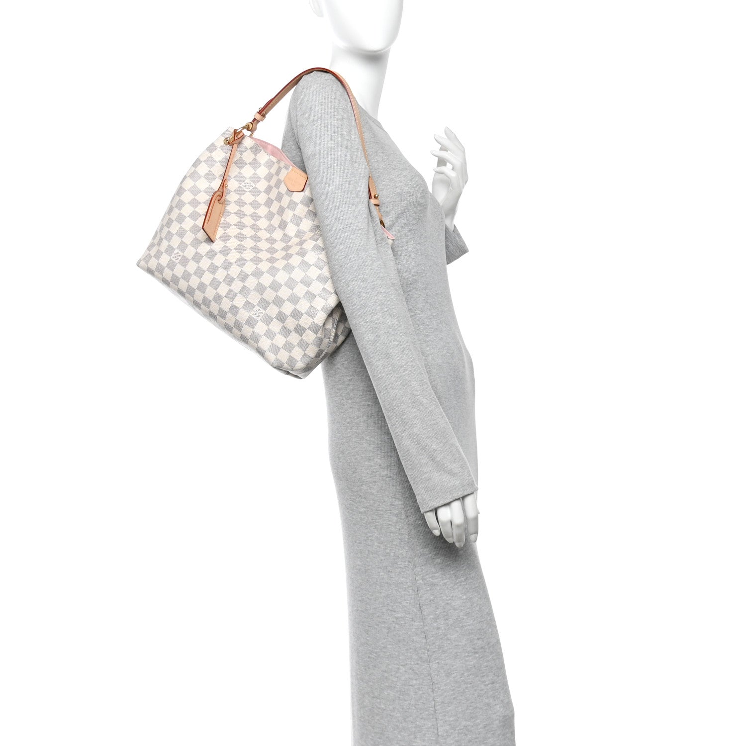 Damier Azur Graceful PM Rose Ballerine
