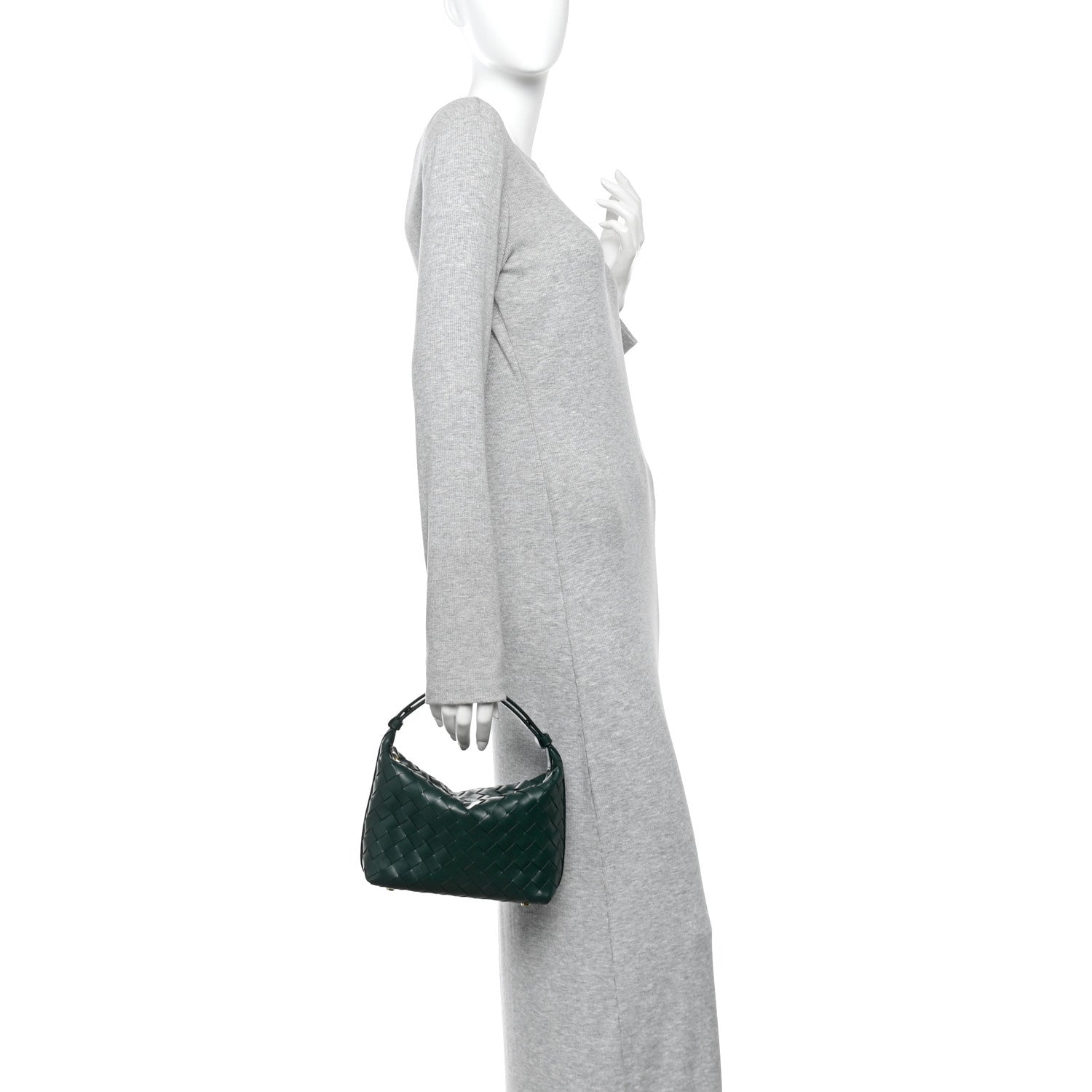 Calfskin Intrecciato Mini Wallace Emerald Green