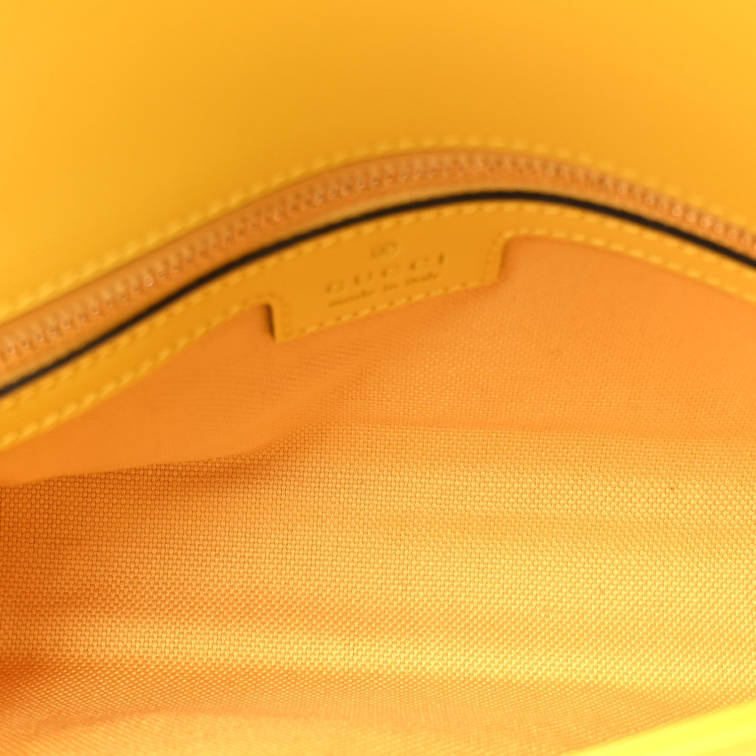 GG Monogram Textured Dollar Calfskin Small Luce Shoulder Bag Yellow