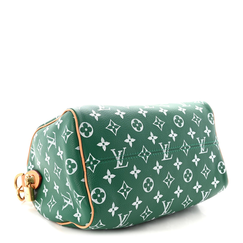 Calfskin Monogram Speedy P9 Bandouliere 25 Green