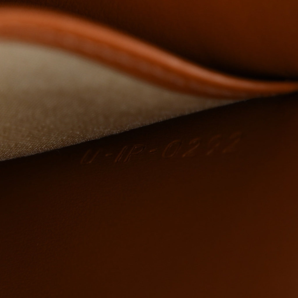 Raffia Jacquard Calfskin Triomphe Wallet on Chain Natural Tan