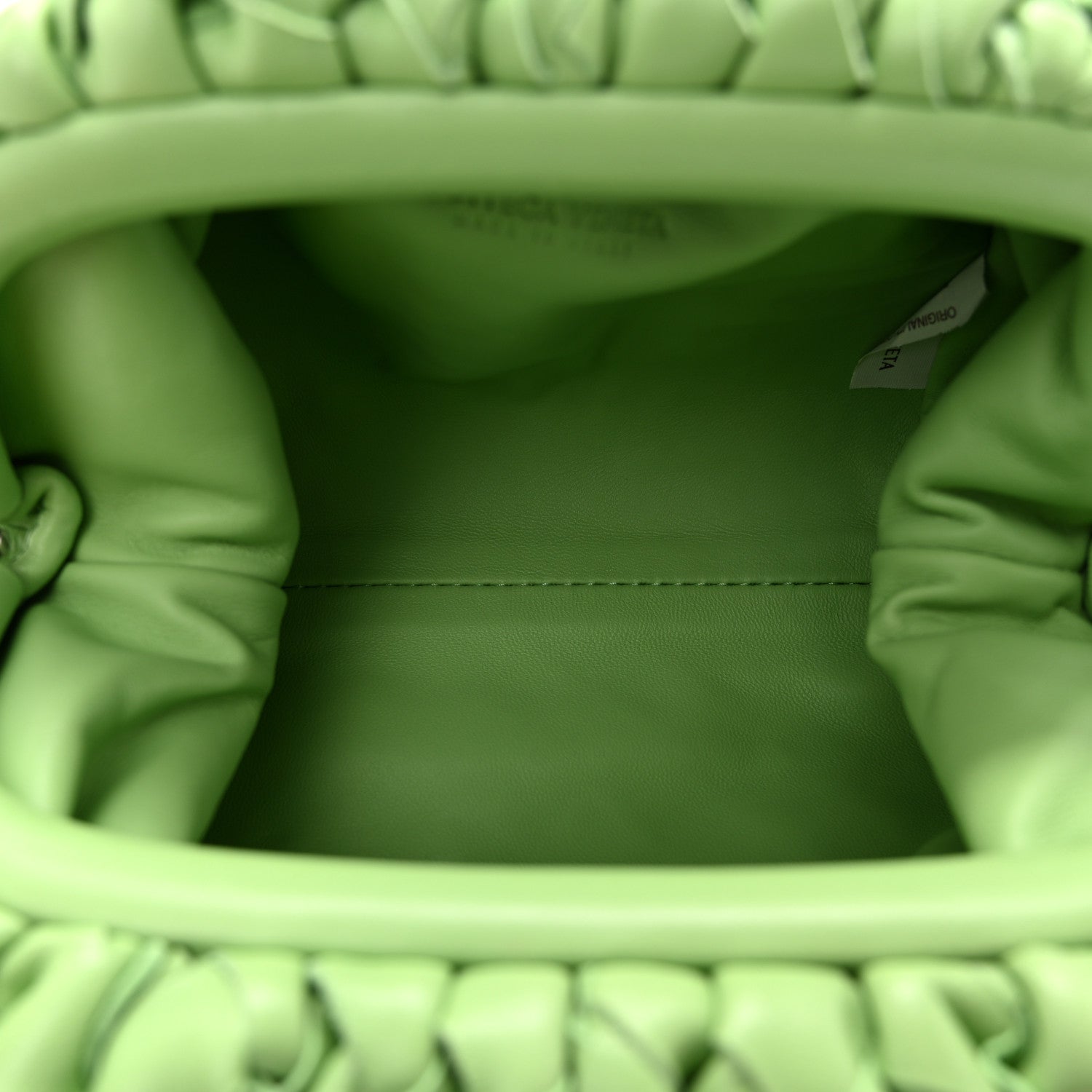 Nappa Intrecciato The Mini Pouch Pistachio