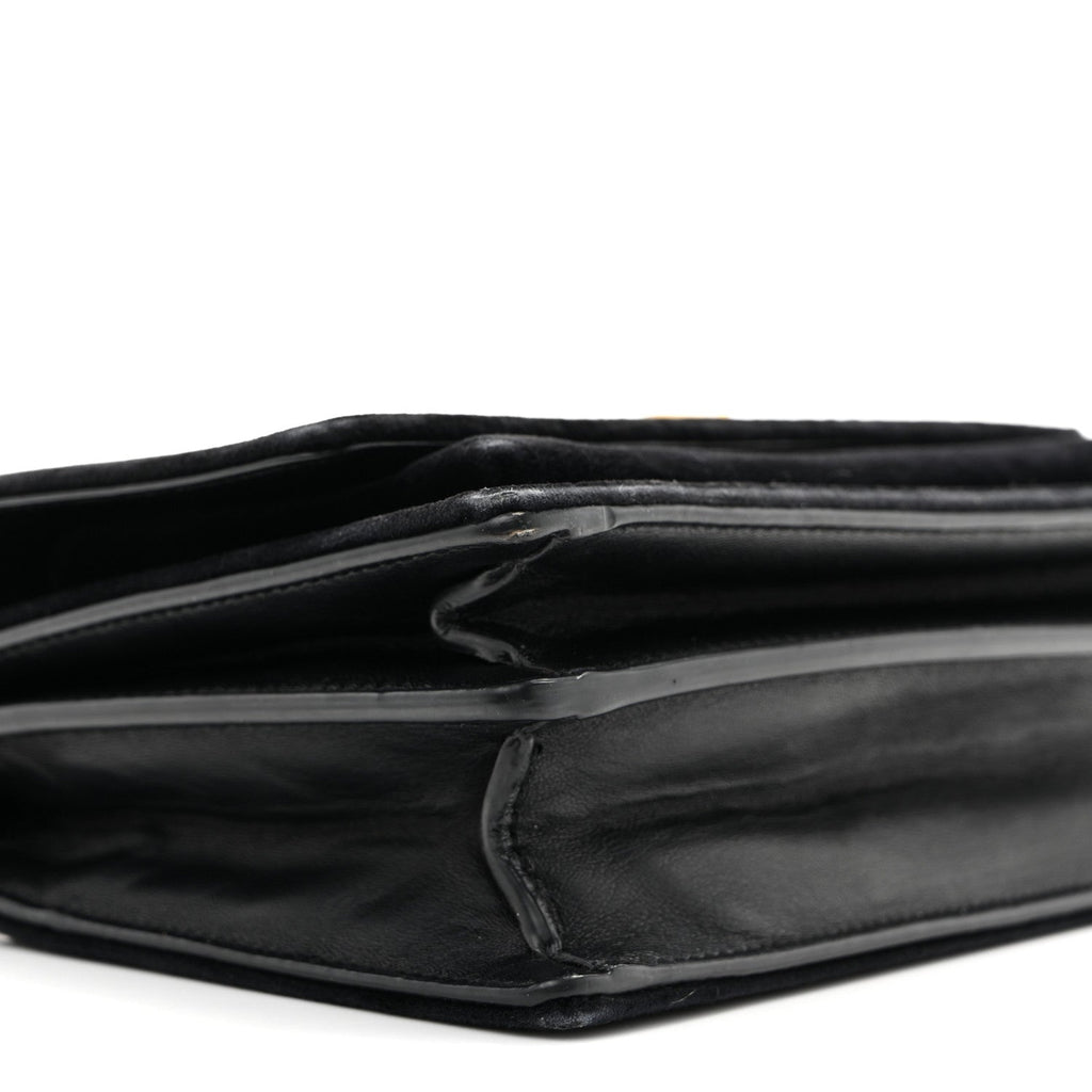 Velvet Small Monogram Sunset Black