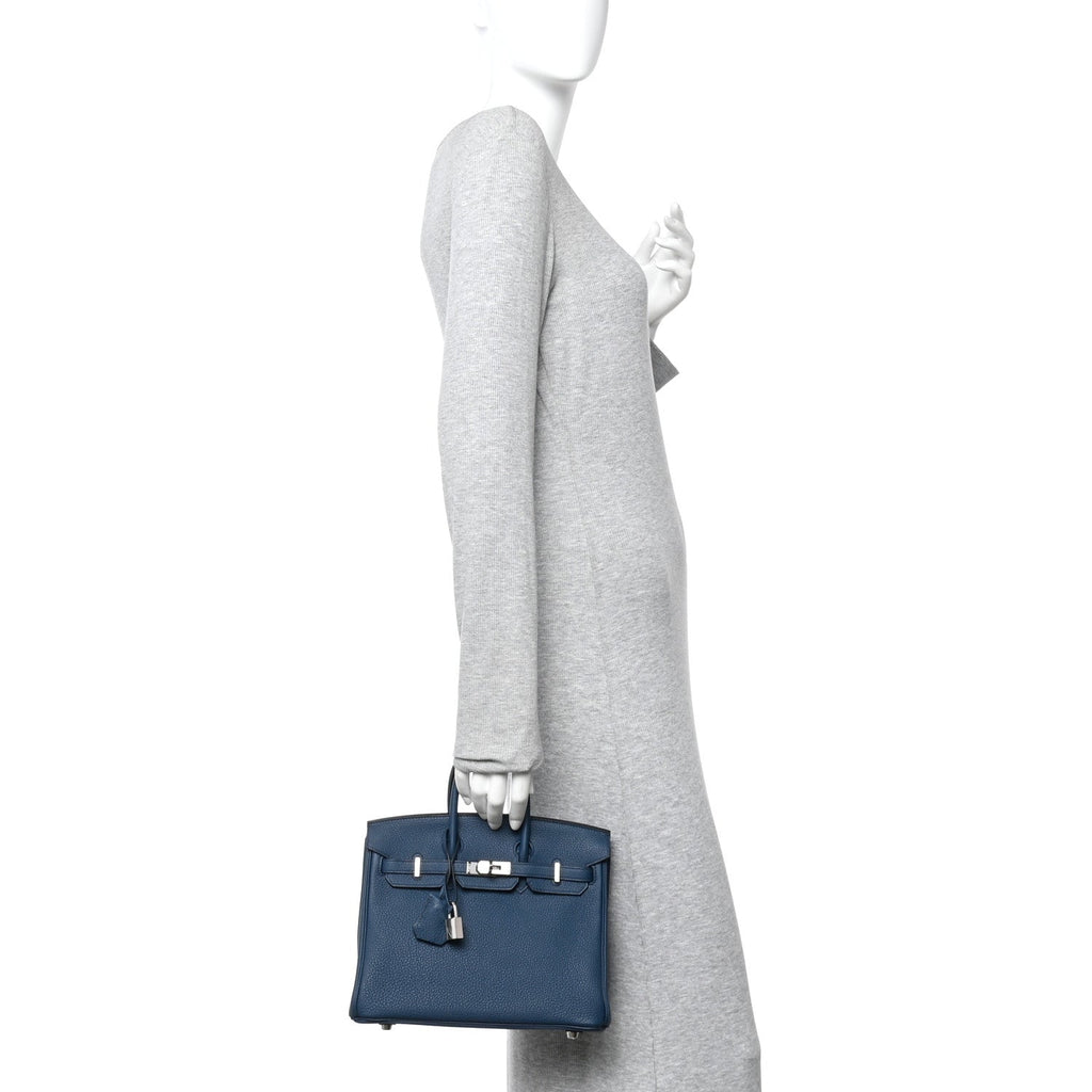 Togo Birkin 25 Bleu de Prusse