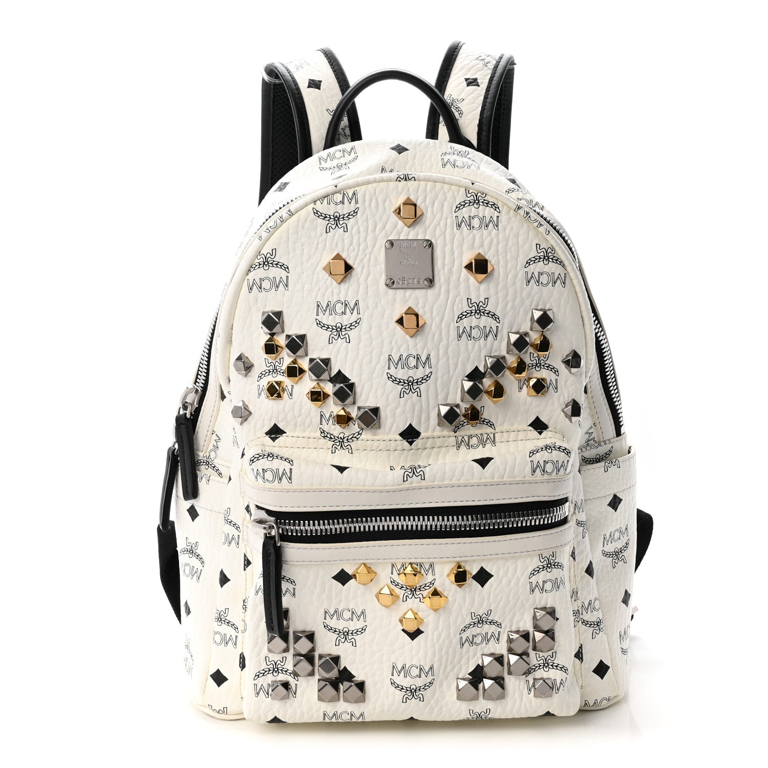 Visetos Studded Small Stark M Backpack White