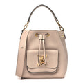 Calfskin Lockme Bucket MM Greige