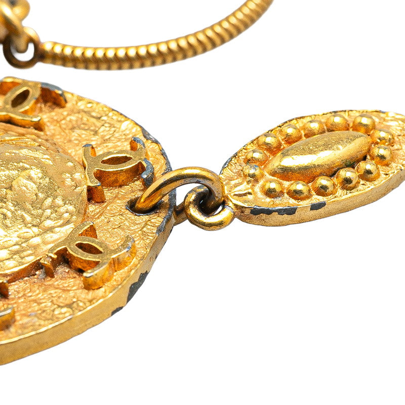 Chanel Lion Motif Coco Mark Round Necklace