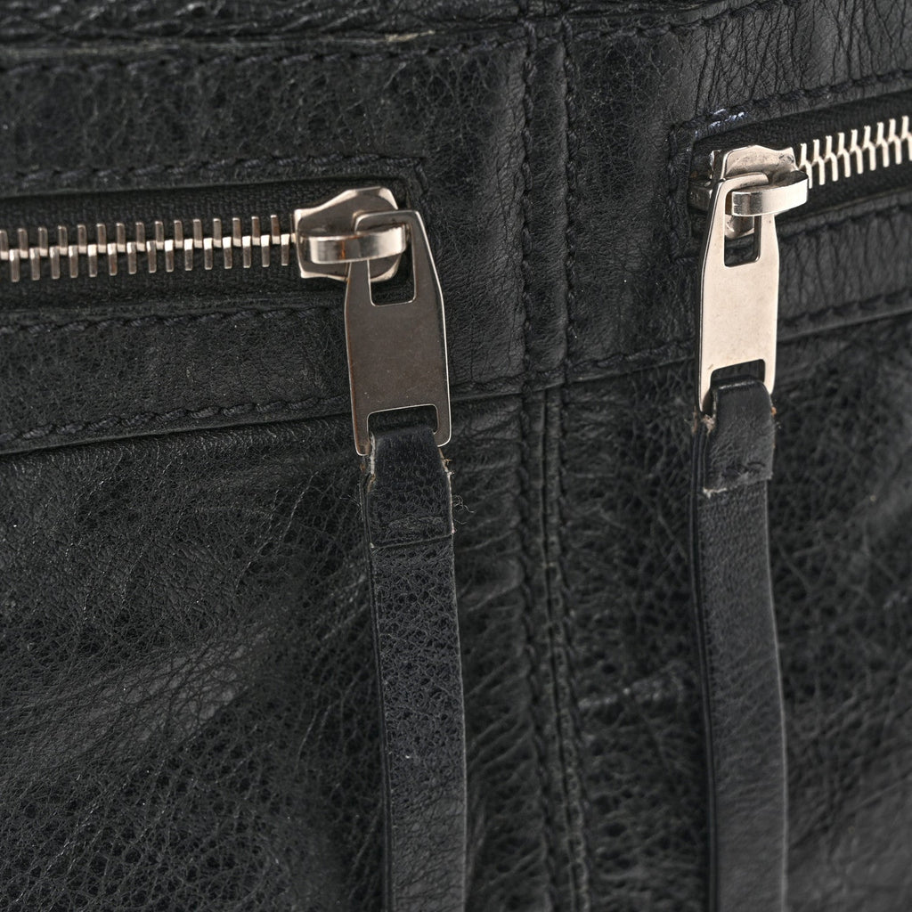 Agneau Classic Hardware Square Tote Black