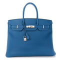 Epsom Birkin 35 Bleu Izmir