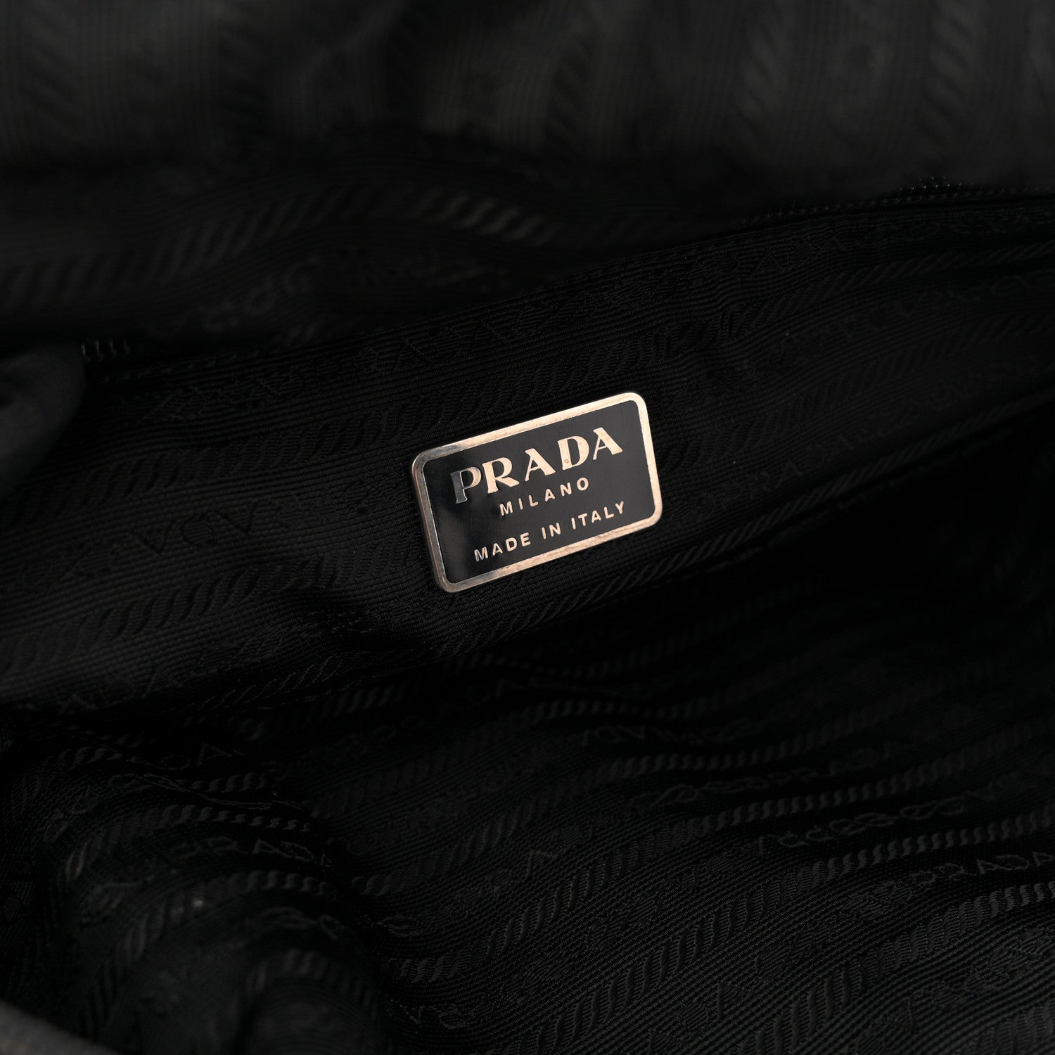 Tessuto Nylon Shoulder Bag  Black