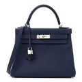 Togo Kelly Retourne 28 Bleu Saphir