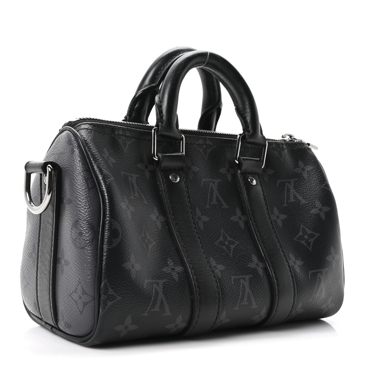 Reverse Monogram Eclipse Keepall XS Black