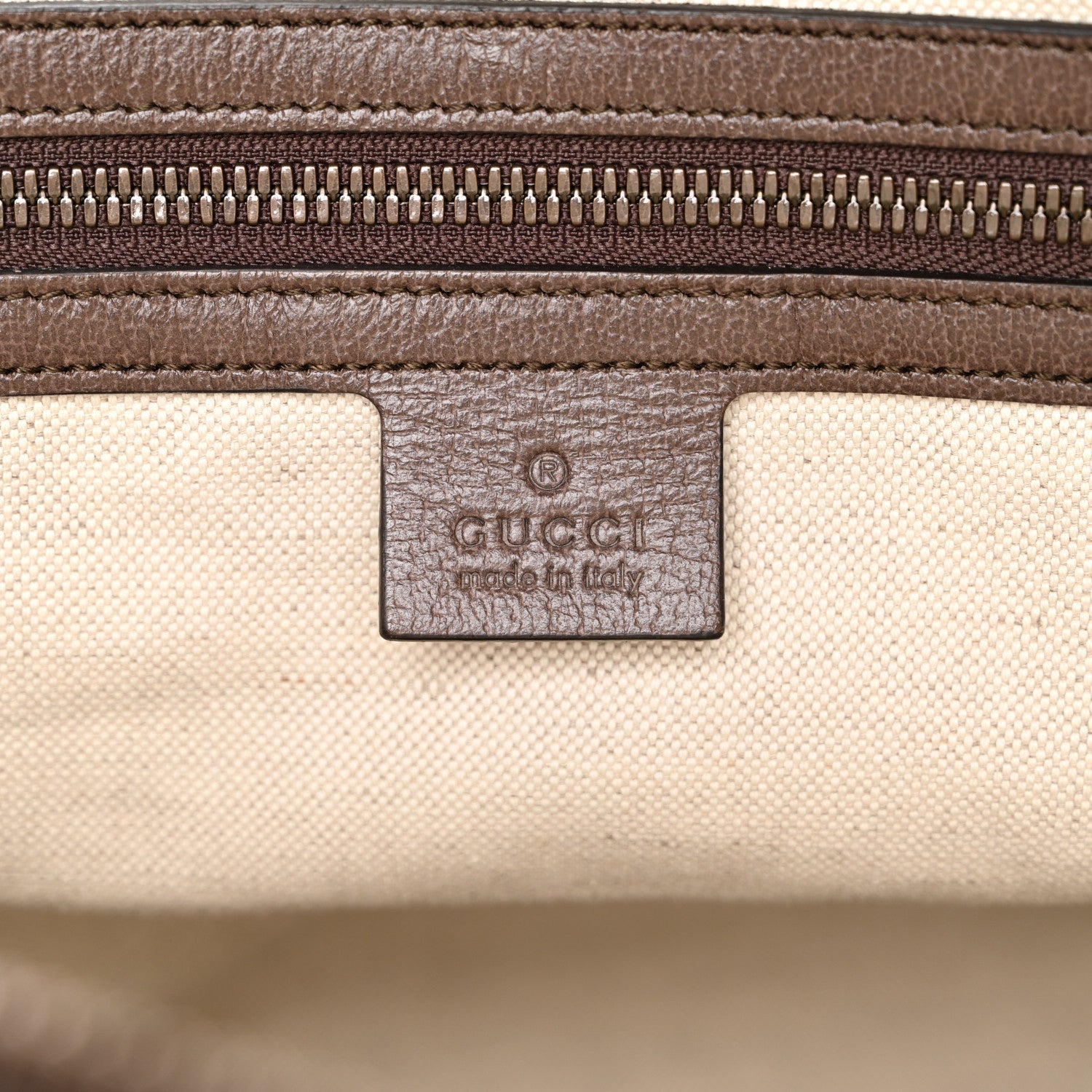 GG Supreme Monogram Textured Dollar Calfskin Web Medium Ophidia Carry-On Duffle Bag Beige Ebony New Acero