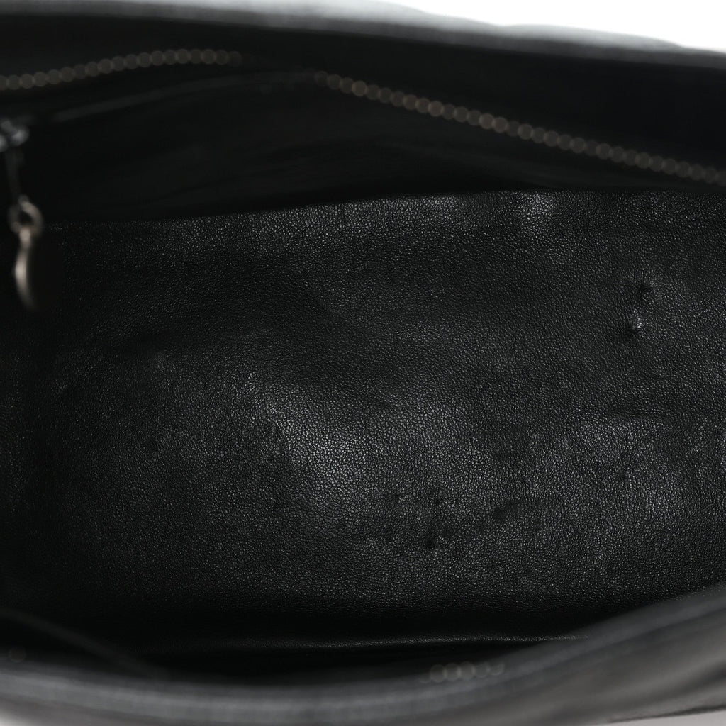 Caviar Quilted Medallion Tote Black