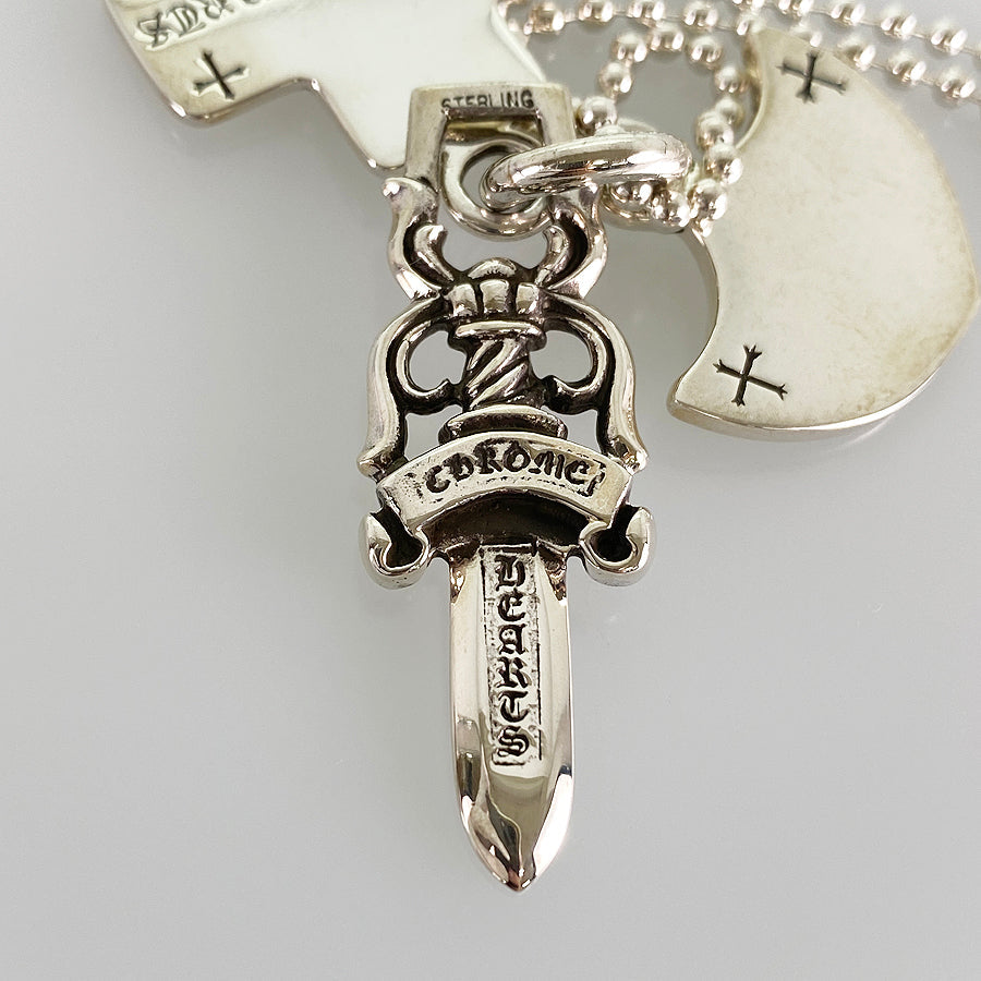 CHROME HEARTS Three Trinkets Pendant Necklace