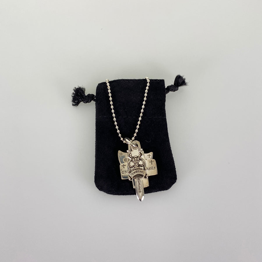 CHROME HEARTS Three Trinkets Pendant Necklace