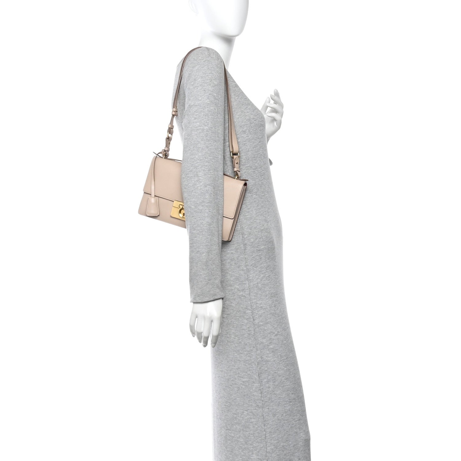 Calfskin Medium Aileen Bag Beige