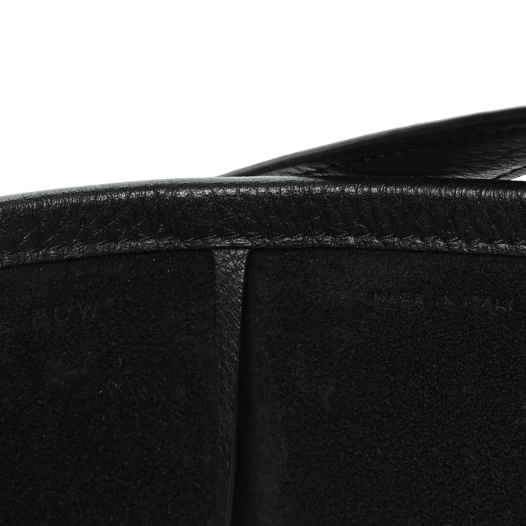 Grained Calfskin Medium N/S Park Tote Black