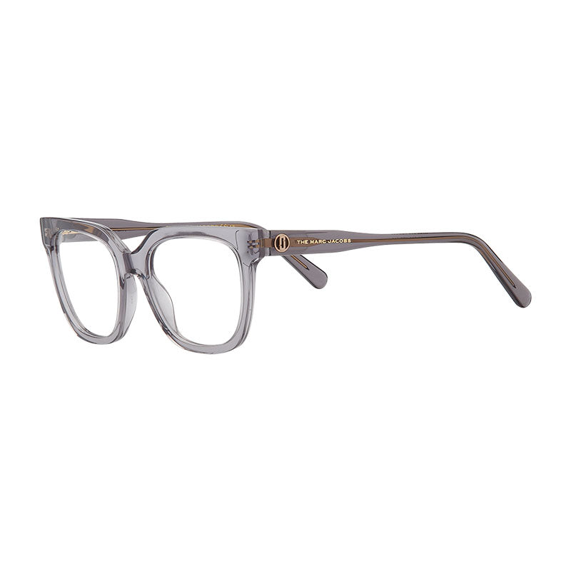 Marc Jacobs Eyeglasses Cat Eye Full Rim, Transparent Grey Frame and Clear Demo Lenses Lens MARC6290KB700