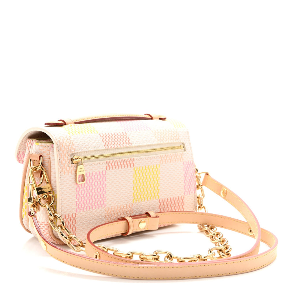 Damier Giant Pochette Metis East West Peach