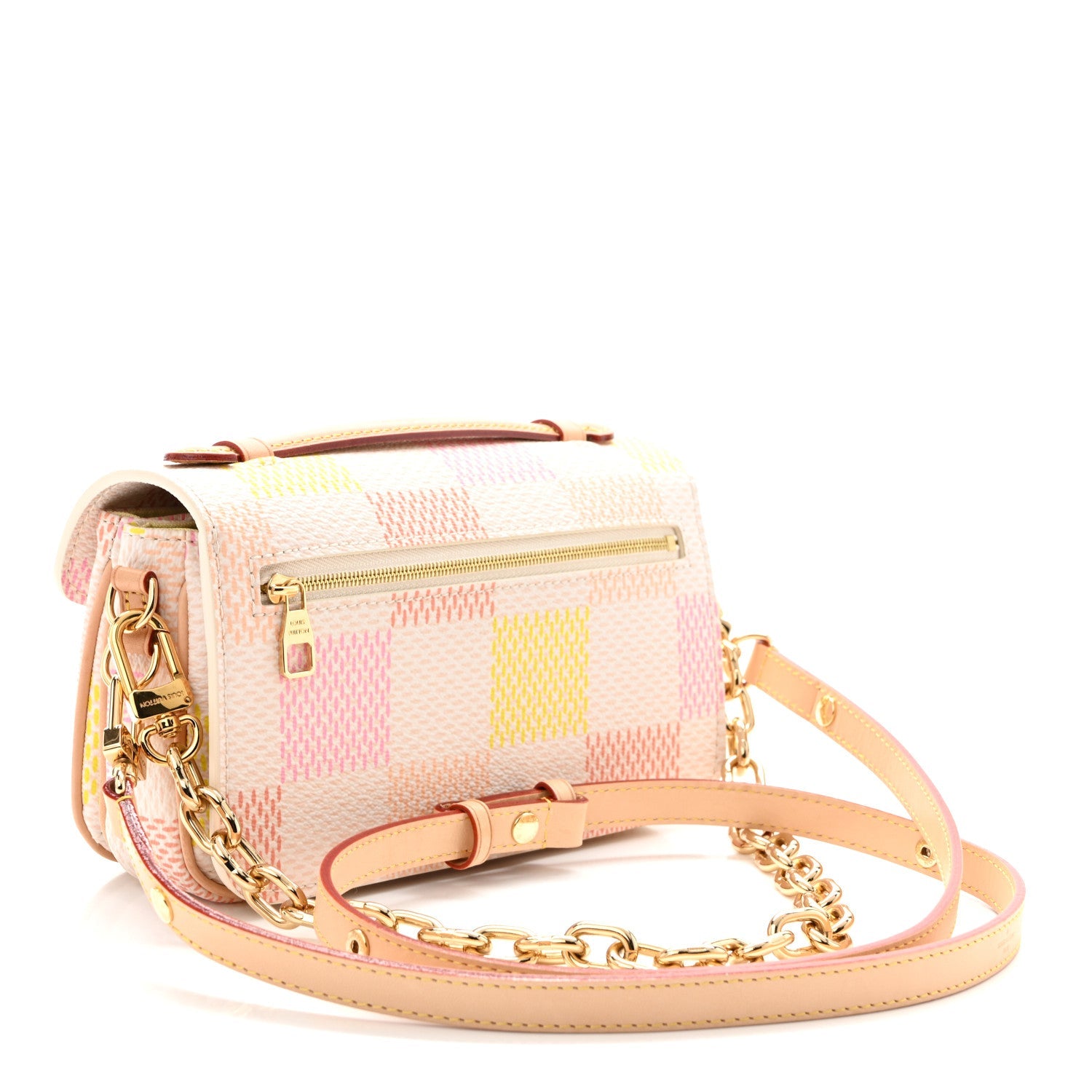 Damier Giant Pochette Metis East West Peach