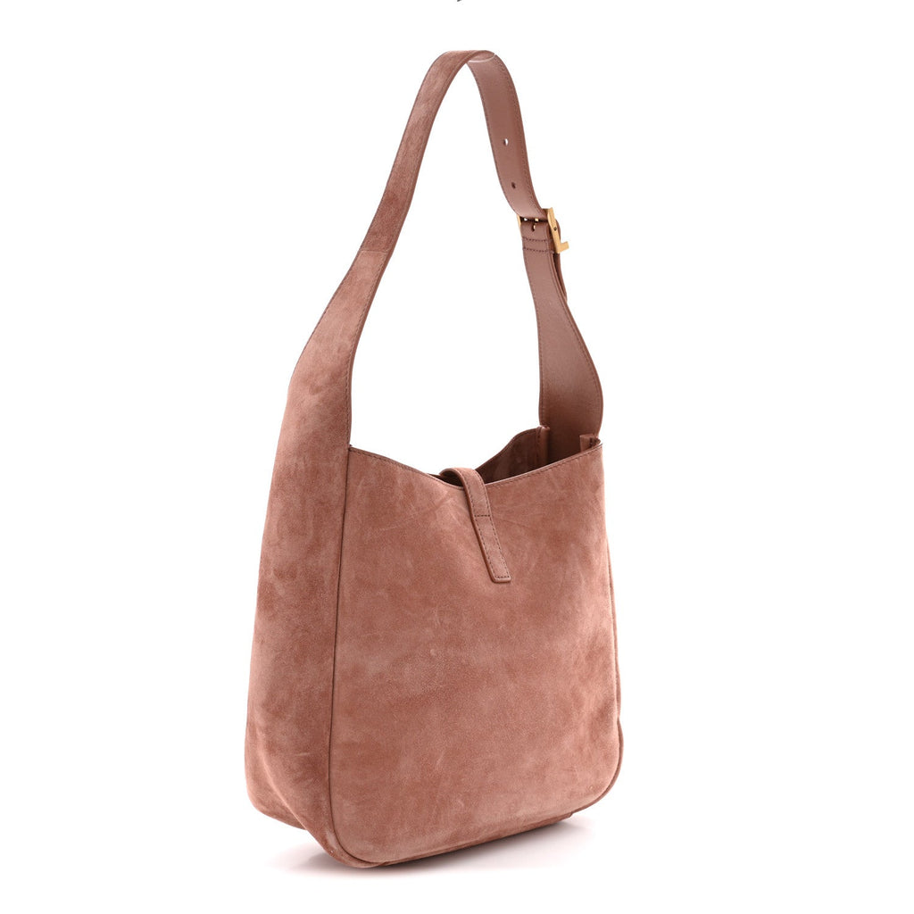 Suede Calfskin Small Le 5 A 7 Soft Hobo Barley Pink