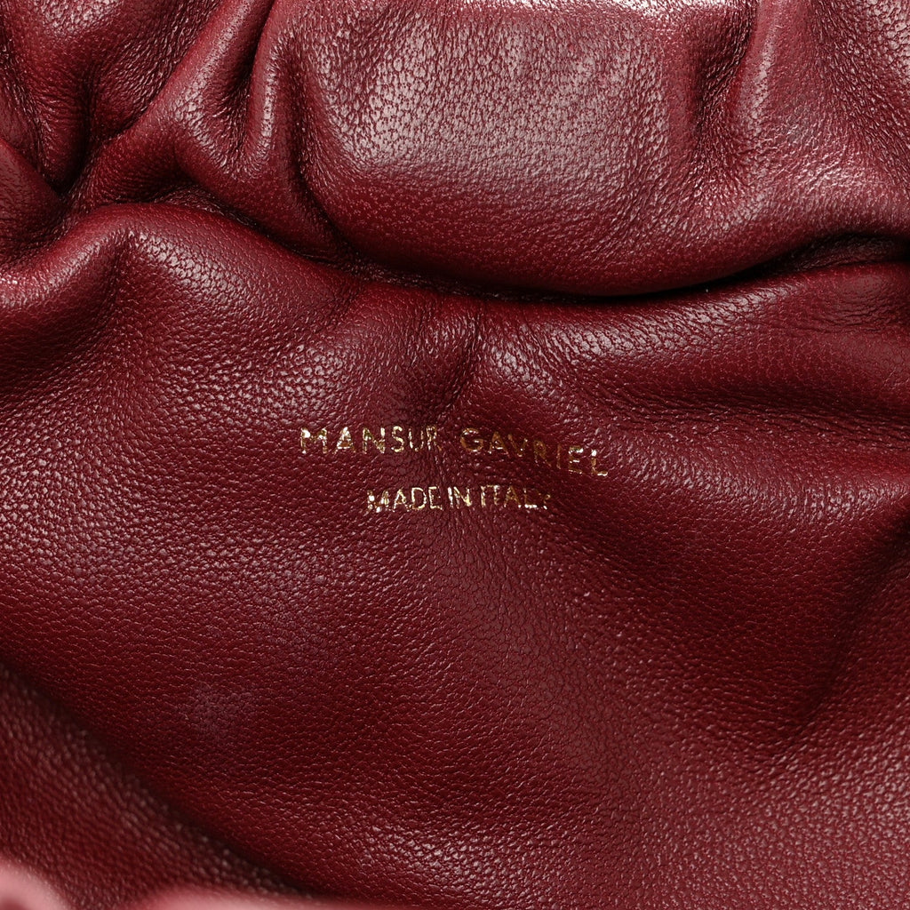 Lambskin Mini Cloud Clutch Pomegranate