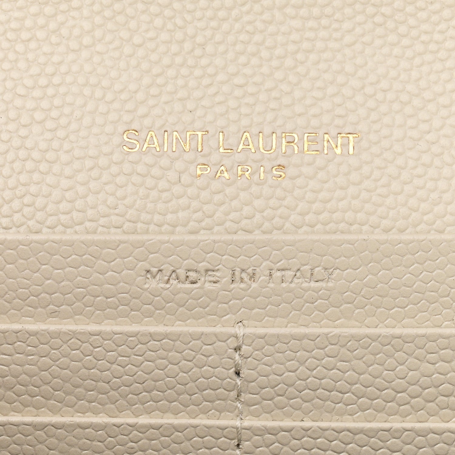 Grain De Poudre Matelasse Chevron Monogram Chain Wallet Crema Soft